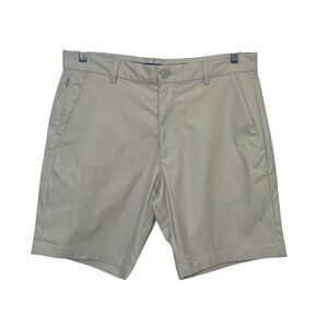 St Johns Bay Classic Shorts Mens Size 34 Beige Casual Summer Golf